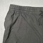 Old Navy  Pants Womens XXL Black Linen Blend Cropped Pants Drawstring Waist Photo 4