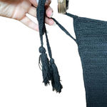 Vitamin A Nightbird Crochet Tie Side Bikini Bottom Black Size Small Photo 4