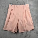 Banana Republic  Vest Shorts Set Linen Blend 12 Orange Herringbone Summer Luxe Photo 4