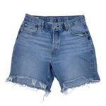 Levi's Premium 501 90s Cutoff Mid Thigh Jean Shorts Women's Size 28 Medium Wash Photo 0