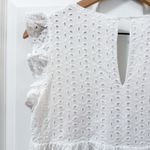 Mustard Seed White Embroidered Cotton Boho Dress ZARA Summer Photo 7