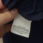 Nike  Navy Blue embroidered check swoosh streetwear pants Photo 6