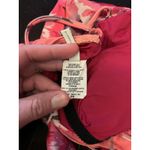 Becca One Piece Swimsuit Womens Medium Orange Floral One Shoulder Cutout Back Photo 6