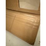 Coach  Park Skin Turn kiss Lock Slim leather Envelope Wallet Brown Photo 3