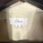 Elan Utility Safari Dress Jacket Yellow Belted Sleeveless Zip Front Women's S Photo 13