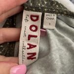 Dolan green printed peplum short sleeve blouse Photo 4