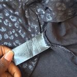 White House | Black Market  Black Animal Print Top SIZE S Photo 2