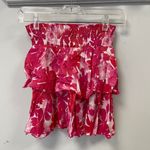 Tiare Hawaii  Fiji Flowers Pink OliviaTiered Mini Skirt - XS/S - NWOT Photo 1
