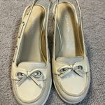 st. john's bay  Women's Cream Slip-On Wedge Shoes Size 6 Photo 0