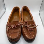 White Mountain Boat Shoes Leather Loafer Moccasins Tan Size 7B Women's Photo 1