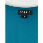 Torrid 001 -  Georgette Hi-Low Henley Blouse V Neck Lightweight size 2/18-20 2X Photo 4