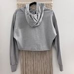 Converse Cropped Gray Hoodie Photo 2