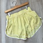 Free People  Shorts contrast trim workout varsity blues womens Yellow (small) Photo 3