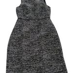 J.Crew Mercantile Dress Womens 4 Black White Gold Tweed Sleeveless Sheath Photo 0