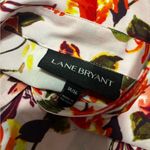 Lane Bryant  Pink Floral Multi Rolled Tab Belted Long Kimono size 14/16 Photo 4