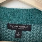 Banana Republic  Andi Oversized Green Sweater Italian Yarn Alpaca Nylon Photo 5