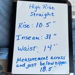 True Craft High Ride Straight Jeans Light Wash Denim Distressed  Womens 6 New Photo 9