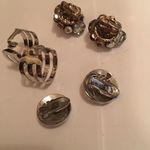 Lot Of 3 Vintage Costume Jewelry Earrings Clip On 3 Signed SARAH Barclay Vogue Photo 5