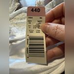 Just My Size  Vintage Bra White Satin Lace Pearl Detail 1985 Underwire NWT 44D #2 Photo 2