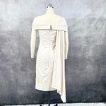 Lan Ting Bride Dress Womens 10 Cream Bridesmaid Wedding Party Minimalist Elegant Tan Photo 1