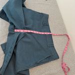 Betabrand  Women's Burton Wide Leg Crop Chino Pants Size L Dark Ocean Teal Photo 11