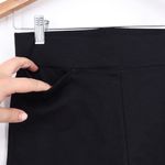 American Giant Womens Black Leggings Pants Size 4 Pockets Made in USA Photo 2