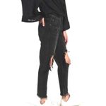 One Teaspoon Freebird High Waist Distressed Black Raw Hem Jeans Size 26 Photo 2