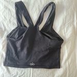 Alo Yoga V-Neck Black Sports Bra Photo 2