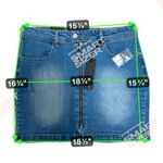 Black Label  Full Front Zipper Denim Mini Skirt Photo 5