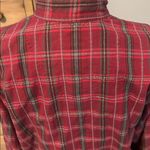 Patagonia  Red and Gray Plaid Button Down 100% Cotton Shirt Photo 6