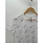 Zyia Active White Pattern Swoop Tee T Photo 2