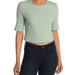 WAYF Sage Short Ribbed Crop Top - Small Photo 0