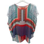 Clover Canyon 100% Silk Wide Flowy Oversized Sheer Top Blouse Size XS Photo 0