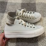 Converse Chuck Taylor All-Star lift platform in light grey 7.5/ 38 Euro Photo 1