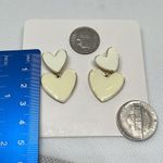Sweet Heart Shape Titanium Steel Earrings Gold Photo 4