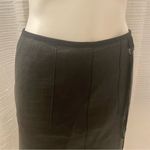 Black Croc Leather Pencil Skirt Sz 6 womens Tom K Nguyen 100% Leather Skirt sz 6 Photo 9