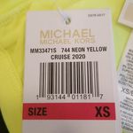 Michael Kors 💕💕 Zip Up Bikini Neon Yellow XS NWT Photo 11