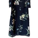 Joie  Silk Dress Cape Layer Scoop Neck Sheath Sleeveless Floral Black XXS EUC Photo 2