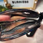 Clear Baseball Design Crossbody Bag Black Photo 2