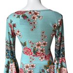 Angie NWT,  V- neckline Angel Long Sleeve  Waistband Dress, Sz M Photo 7