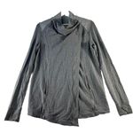 Lululemon Sz 8 Coast Wrap II Heathered Medium Grey Stretch French Terry Layering Photo 2
