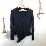 Derek Lam  10 Crosby silk fringe asymmetric sweater Photo 1