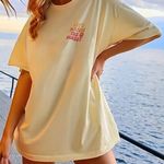 Let’s Watch The Sunset Short Sleeve Graphic Tee XS Yellow Photo 0