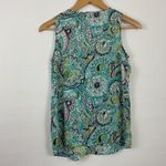 Lilly Pulitzer Womens Sleeveless Silk Eliza Top Ruffle Front Floral Photo 2