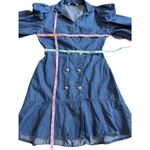 ZARA  double breasted denim dress Small Photo 4