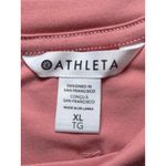 Athleta Elemental Long Sleeve Conch Pink Top XL Pleated Flowy Athleisure Photo 5