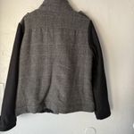 prAna Jacket Women's XL Gray Black Wool Blend Full Zip Herringbone Lined Photo 9