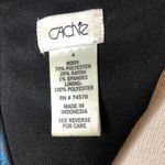 Cache Multicolor Knit Chevron Long Sleeve Night Out Dress Photo 5