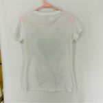 Y2K Heart Spiral Graphic T Shirt Womens Medium White Photo 6