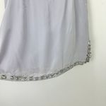 J.Crew Collection Knee Length Organza Slip Skirt Jewels Misty Grey US 8 NWT Photo 9